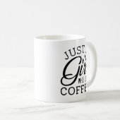 Mug Juste Une Fille Qui Aime Le Café (Devant droit)