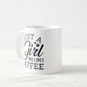 Mug Juste Une Fille Qui Aime Le Café (Devant gauche)