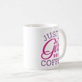 Mug Juste Une Fille Qui Aime Le Café (Devant droit)