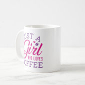 Mug Juste Une Fille Qui Aime Le Café (Devant gauche)