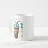 Mug Juste une fille qui aime le café glacé (Devant gauche)