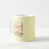 Mug Juste Une Fille Qui Aime Le Café J'Aime Le Café Dr (Devant gauche)