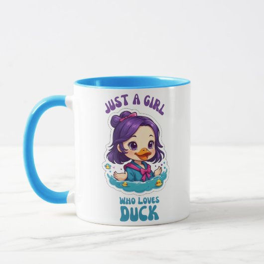 Mug Juste Une Fille Qui Aime Le Canard (Gauche)