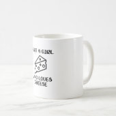 MUG JUSTE UNE FILLE QUI AIME LE FROMAGE (Devant droit)