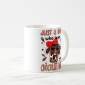 Mug Juste une fille qui aime le lait au chocolat (Devant droit)