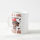 Mug Juste une fille qui aime le lait au chocolat (Devant gauche)