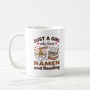 Mug Juste une fille qui aime le ramen et la lecture, l