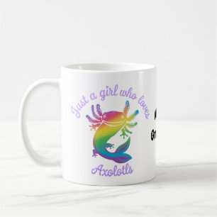 Mug Juste une fille qui aime les axolotls personnalisa