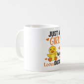 Mug Juste une fille qui aime les canards - mignons ani (Devant gauche)