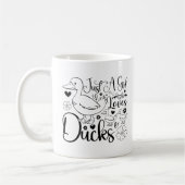 Mug Juste une fille qui aime les canards mignons Canar (Gauche)