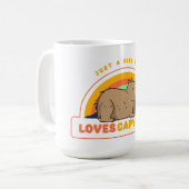 Mug Juste une fille qui aime les Capybaras (Devant gauche)