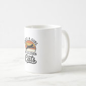 Mug Juste une fille qui aime les chats Design de chat (Devant droit)