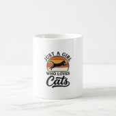 Mug Juste une fille qui aime les chats Design de chat (Centre)