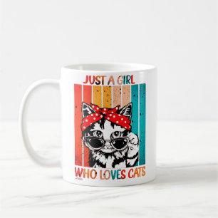 Mug JUSTE UNE FILLE QUI AIME LES CHATS drôle chat mign