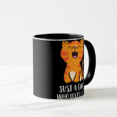 Mug Juste une fille qui aime les chats Pullover (Devant droit)