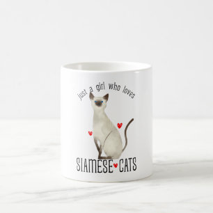 Mug Juste une fille qui aime les chats siamois