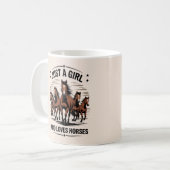 Mug Juste une fille qui aime les chevaux (Devant gauche)