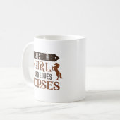 Mug Juste Une Fille Qui Aime Les Chevaux (Devant gauche)