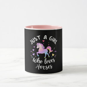 Mug Juste une fille qui aime les chevaux