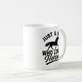 Mug Juste Une Fille Qui Aime Les Chevaux (Devant droit)