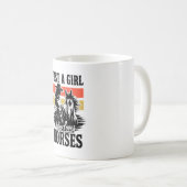 Mug Juste une fille qui aime les chevaux (3) (Devant droit)
