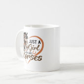 Mug Juste une fille qui aime les chevaux Coeur Cheval  (Devant gauche)