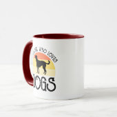 Mug Juste Une Fille Qui Aime Les Chiens (Devant gauche)