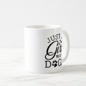 Mug Juste Une Fille Qui Aime Les Chiens (Devant droit)