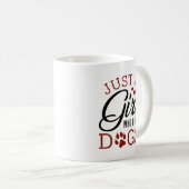 Mug Juste Une Fille Qui Aime Les Chiens (Devant droit)