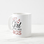 Mug Juste Une Fille Qui Aime Les Chiens (Devant gauche)