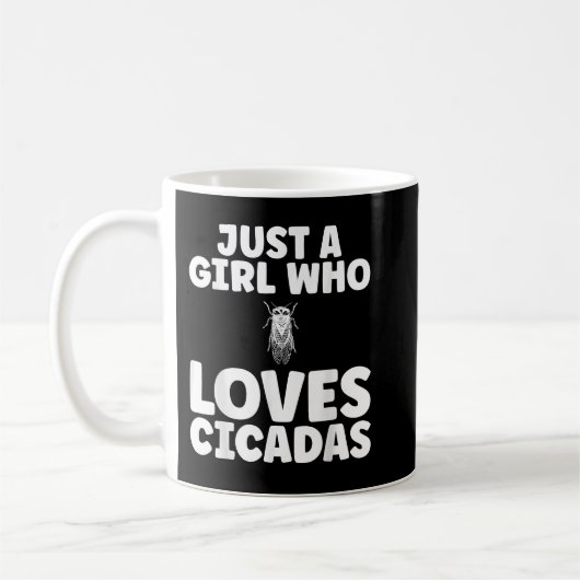 Mug Juste une fille qui aime les Cicadas (Gauche)