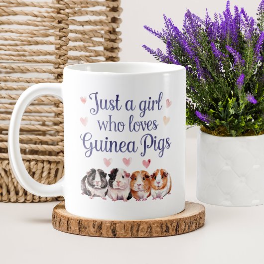 Mug Juste une fille qui aime les cochons de Guinée | C