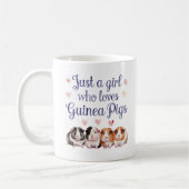 Mug Juste une fille qui aime les cochons d'Inde | Coch (Gauche)
