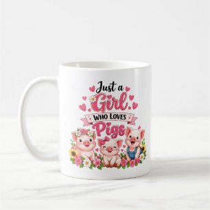 Mug Juste une fille qui aime les cochons – Journée des