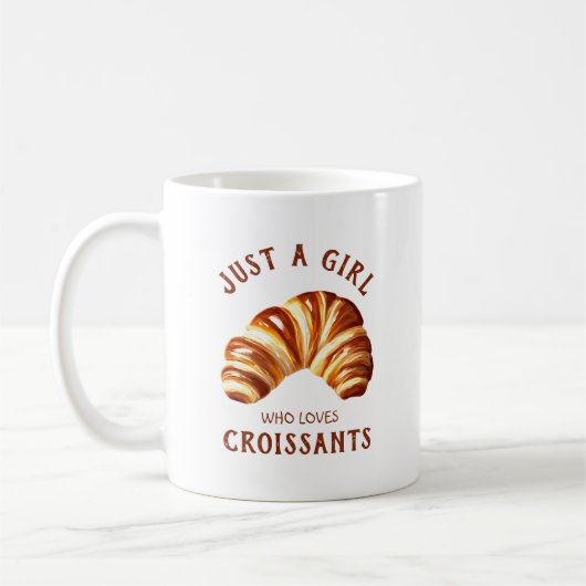 Mug Juste une fille qui aime les croissants (Gauche)
