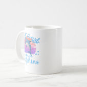 Mug Juste Une Fille Qui Aime Les Dauphins Costume Pour (Devant gauche)