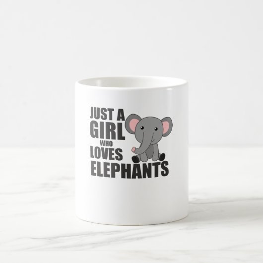 Mug Juste une fille qui aime les éléphants (Centre)