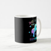 Mug Juste une fille qui aime les éléphants Aquarelle E (Devant droit)