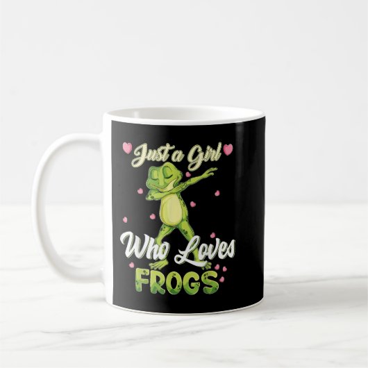 Mug Juste une fille qui aime les grenouilles Amphibien (Gauche)