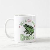 Mug Juste une fille qui aime les grenouilles Cadeaux a (Gauche)
