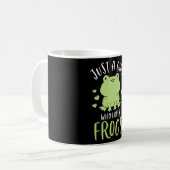 Mug Juste une fille qui aime les grenouilles Cute Frog (Devant gauche)
