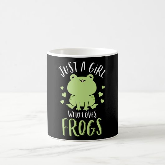 Mug Juste une fille qui aime les grenouilles Cute Frog (Centre)