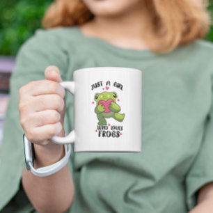 Mug Juste une fille qui aime les grenouilles Mignonne