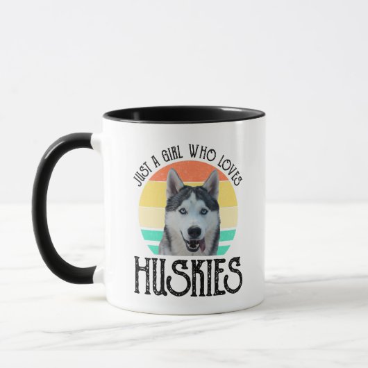 Mug Juste Une Fille Qui Aime Les Huskies (Gauche)