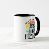 Mug Juste Une Fille Qui Aime Les Huskies (Devant droit)