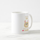 Mug Juste une fille qui aime les lamas (Devant droit)