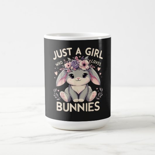 Mug Juste une fille qui aime les lapins (Centre)