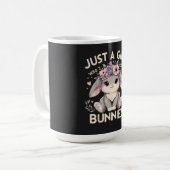 Mug Juste une fille qui aime les lapins (Devant gauche)