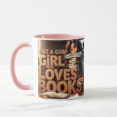 Mug Juste une fille qui aime les livres (Gauche)