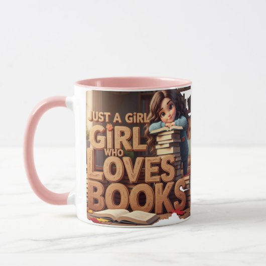 Mug Juste une fille qui aime les livres (Gauche)